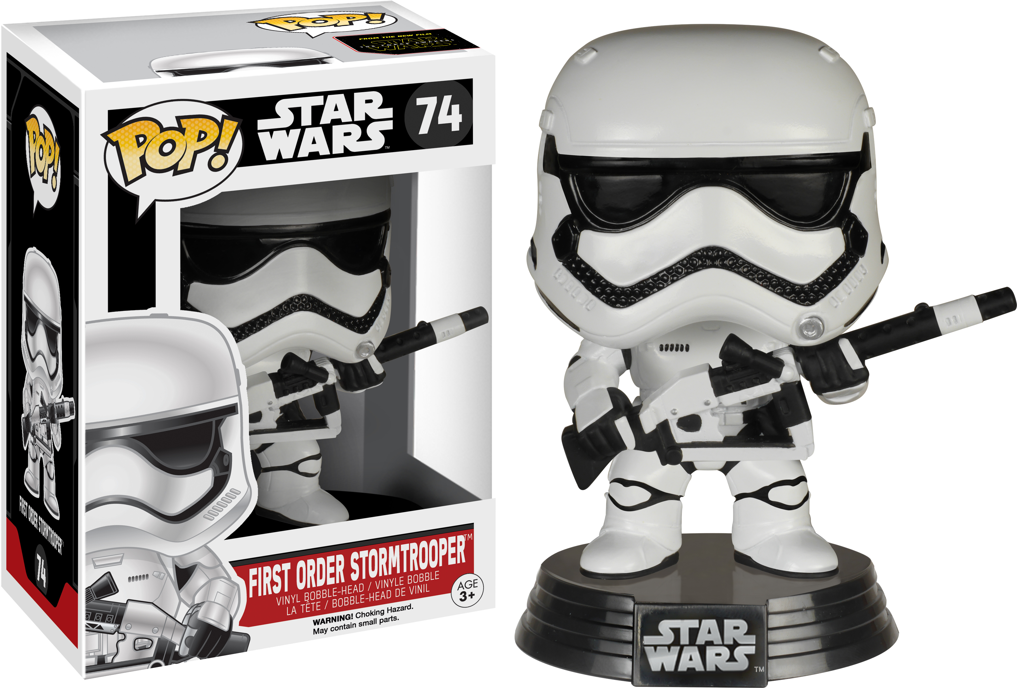 Stormtrooper Avec Fu - First Order Stormtrooper Funko (3600x2570), Png Download