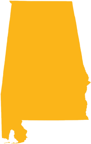 Pot O Gold Rentals, The Best Portable Toilet Rental - Thematic Map Of Alabama (600x601), Png Download