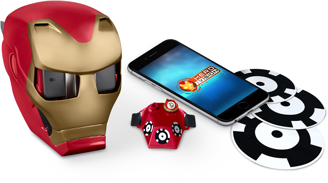 Battle Like Iron Man With The Hero Vision Iron Man - Casque Realite Virtuel Iron Man (1613x684), Png Download