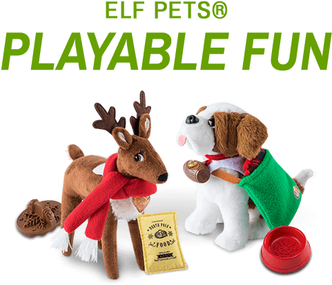 Dress Up And Play With Your Elf Pets® Reindeer Using - Scarf (480x480), Png Download