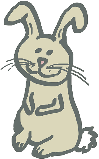 Easter Bunny Png, Rabbit Doodle Png - Easter Bunny Doodles (400x591), Png Download