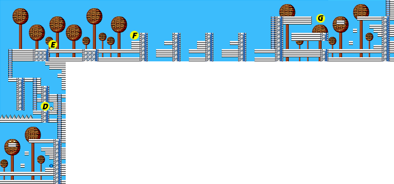 Mega Man 1 Bomb Man Map2 - Mega Man 1 Bomb Man Stage (768x360), Png Download