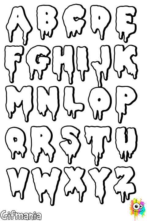 Clip Art Royalty Free Stock Drama Letters Abc Handlettering - Handletteren Alfabet (480x720), Png Download