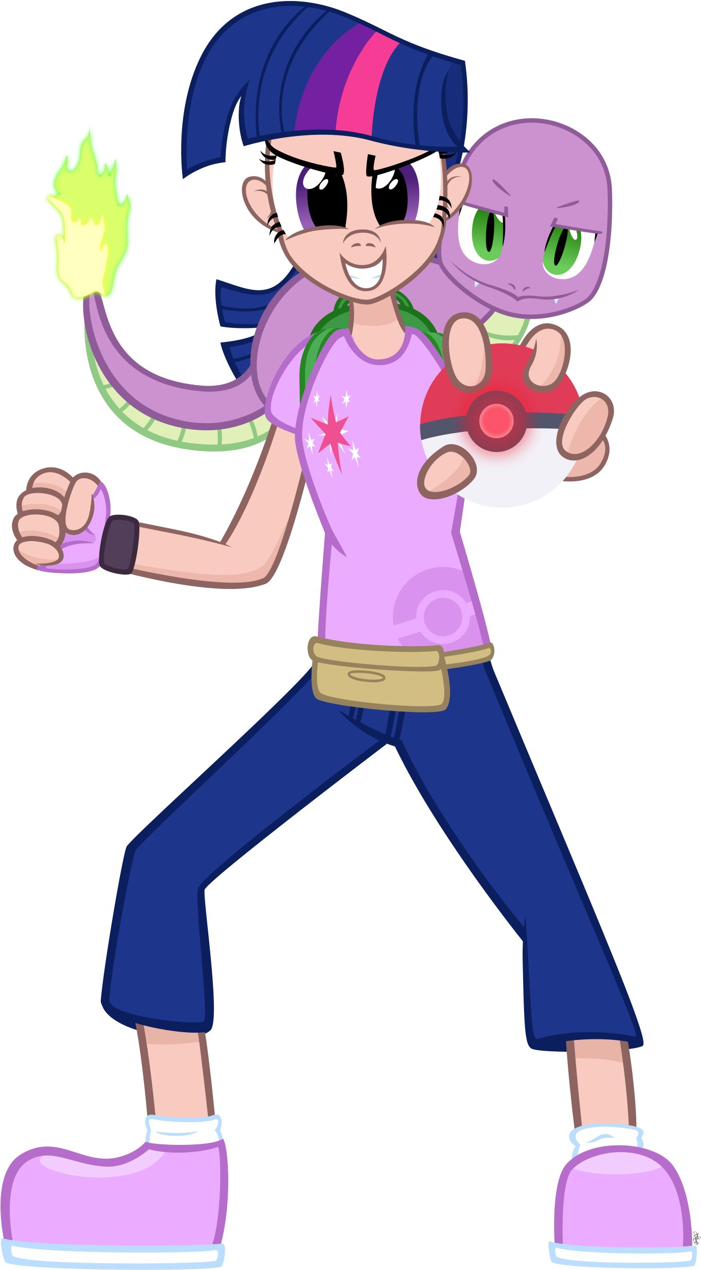 Navitaserussirus, Charmander, Human, Humanized, Pokéball, - Cartoon (3000x3000), Png Download