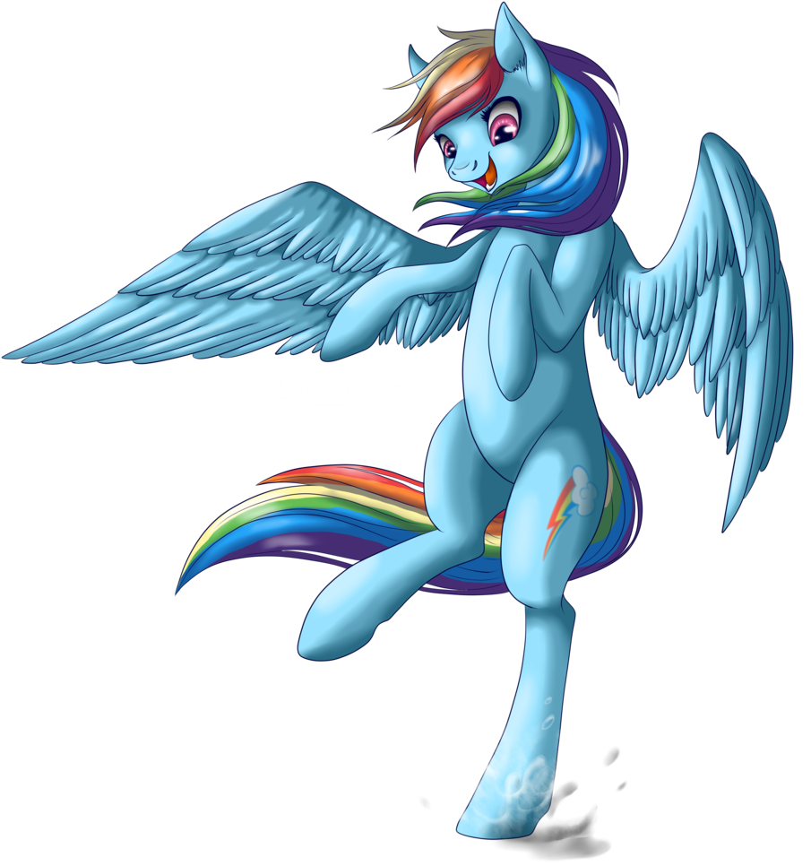 Dreamyartcosplay, Puddle, Rainbow Dash, Safe, Simple - Cartoon (1024x1024), Png Download