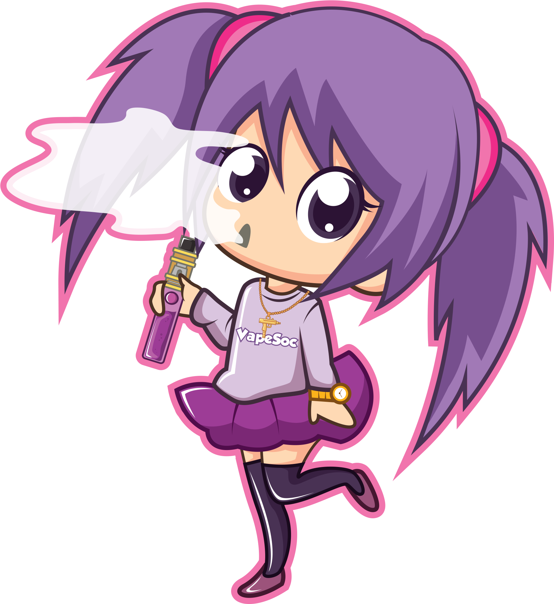 Anime Vaping (2000x2000), Png Download