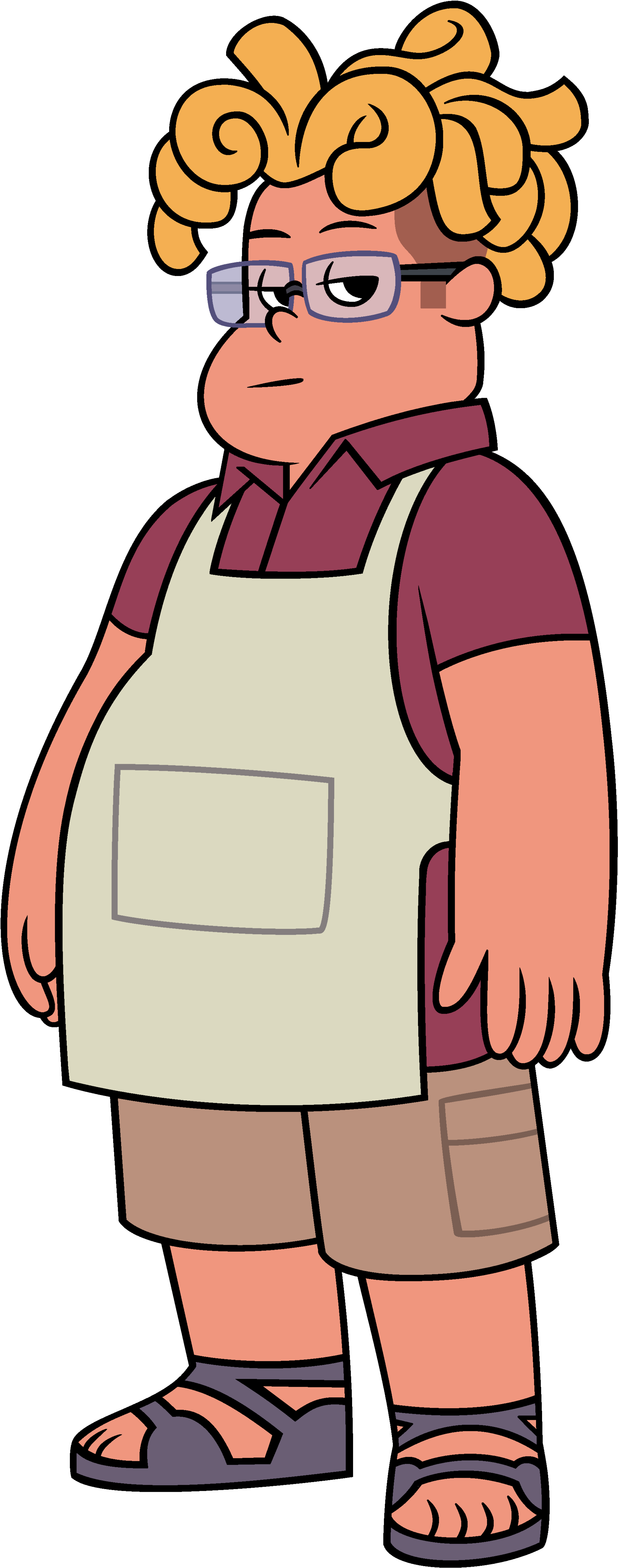 You Look Like This Guy From Steven Universe - Steven Universe Ronaldo Fryman (350x620), Png Download