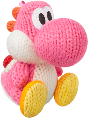 Amiibo - Yarn Yoshi - Pink - Yww V1 - Nintendo Pink Yarn Yoshi - Amiibo (640x480), Png Download