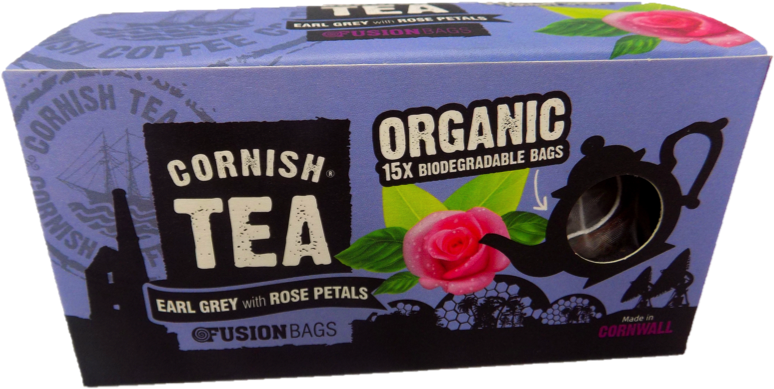 15 X Earl Grey And Rose Petals Fusion Bags - Cornish Tea Co Smugglers Brew 80 (900x675), Png Download