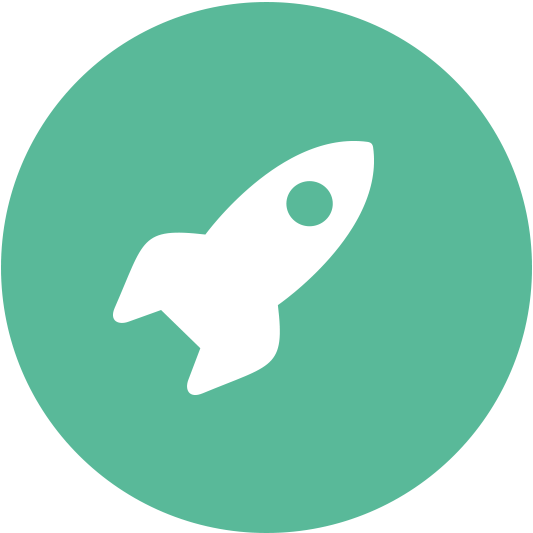 Green Icon Rocket - Bus Symbol (533x533), Png Download