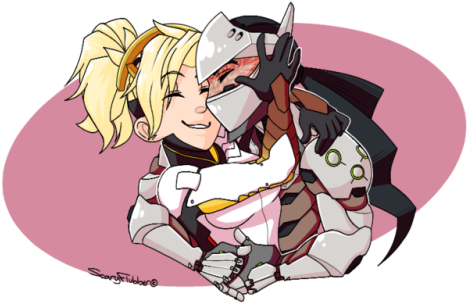 Cute Genji Fanart (500x350), Png Download