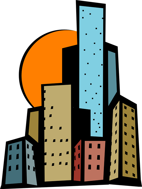 Small - Skyscrapers Clipart (450x595), Png Download