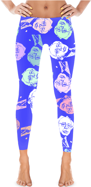 Bernie Sanders Leggings - Square Boy Clothing Sugars (449x600), Png Download