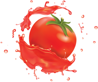 Realistic Tomato Illustrate, Realistic, Tomato, Tomato - Raspberry Juice Splash (360x360), Png Download
