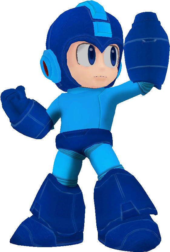 Mega Man Png Free Download - Brawl Megaman (580x850), Png Download