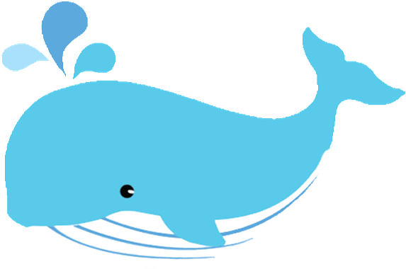 Whale Clipart Free Clip Art - Transparent Background Whale Clipart (573x380), Png Download