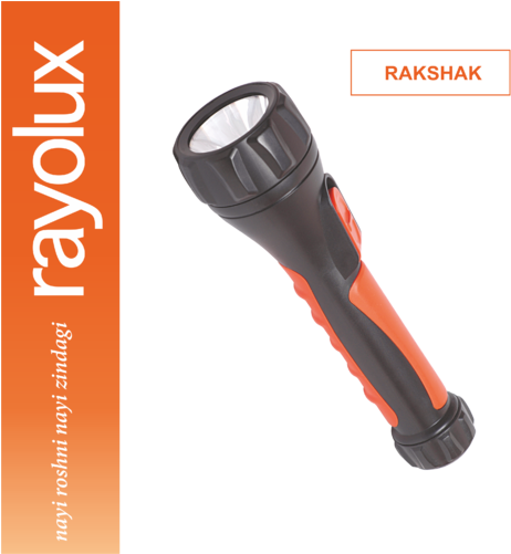 Led Flashlight Rakshak - Light-emitting Diode (498x500), Png Download