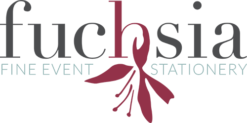 Fuchsia Designs - Wedding Invitation (500x249), Png Download