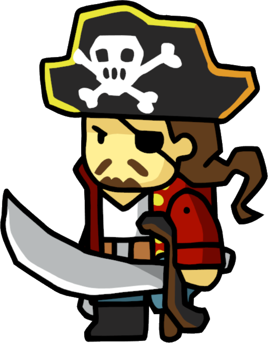 Scribblenauts Unlimited Pirates (532x680), Png Download