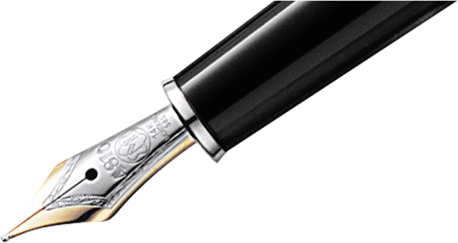 Fountain Pen Png Pic - Ink Pen Png Transparent (890x364), Png Download