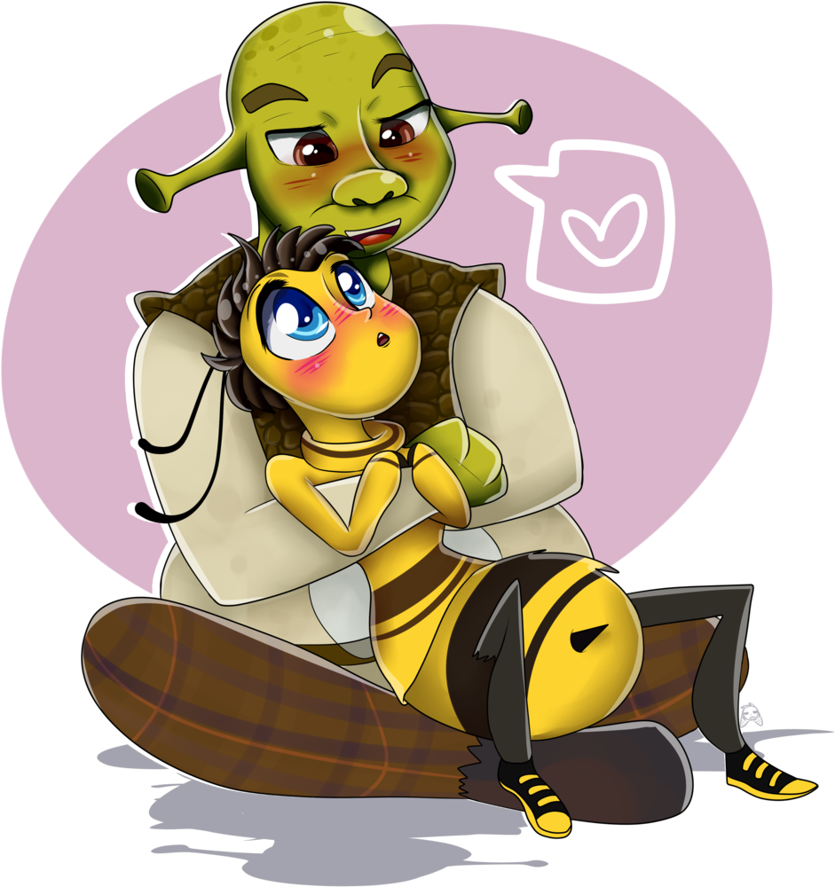 Picture Freeuse Library K I L M E J P - Barry Bee X Shrek (1024x1024), Png Download