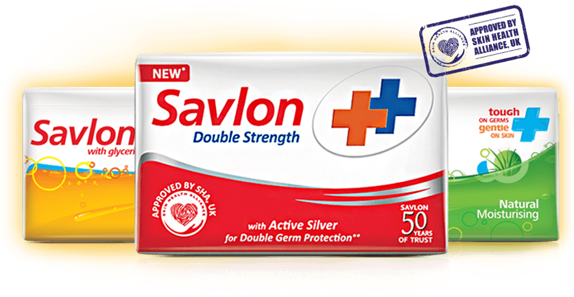 100 Disease Protection* - Savlon Double Strength Soap (839x518), Png Download