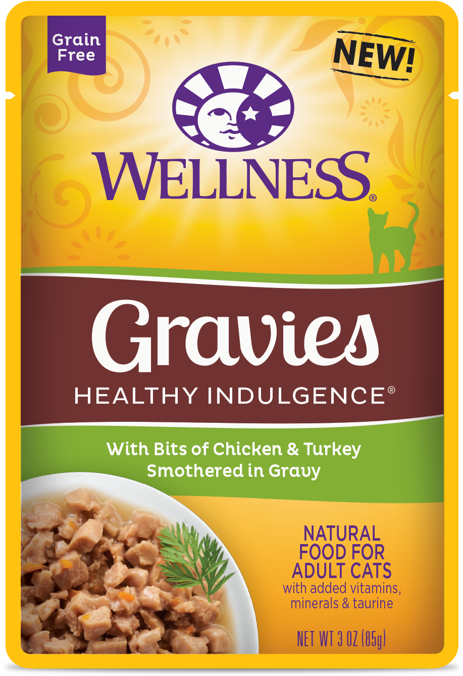 Gravies Chicken And Turkey - Wellness Healthy Indulgence Grain Free Gravies Wet (2000x2000), Png Download