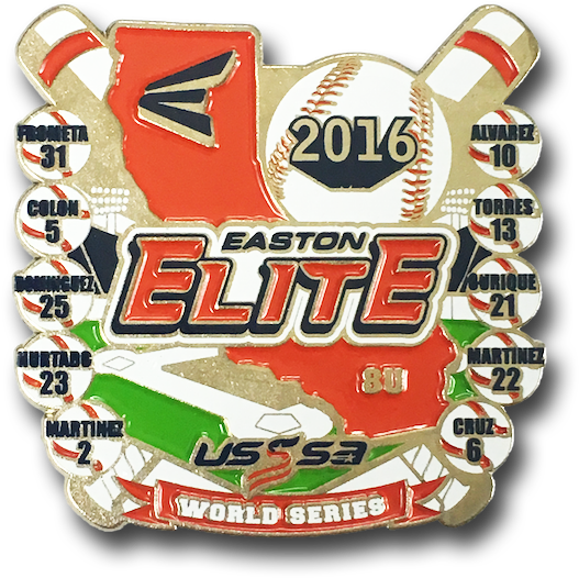 Usssa Baseball Pin, Custom Designed With Team Colors, - United States Specialty Sports Association (600x600), Png Download