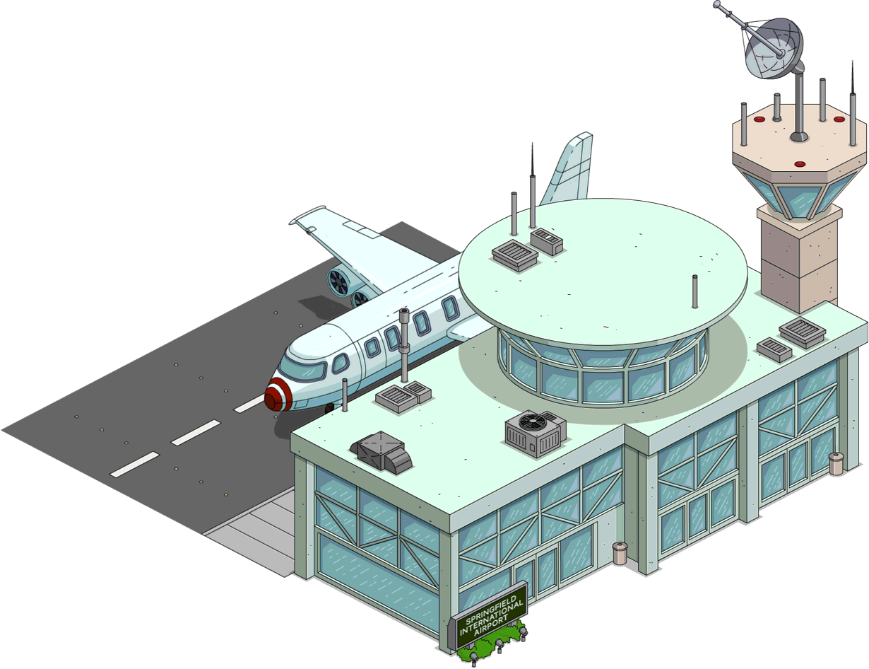 Tsto Springfield Airport - Springfield Airport Tapped Out (1230x946), Png Download