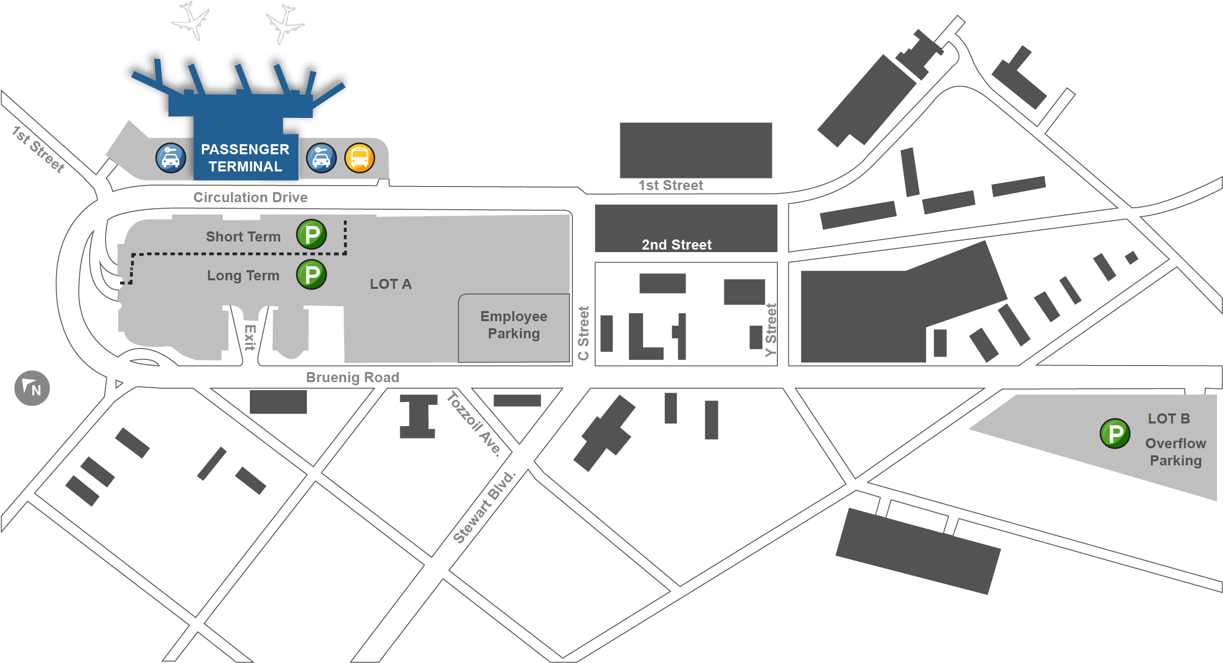 Stewart International Airport Terminal Map (2809x1834), Png Download