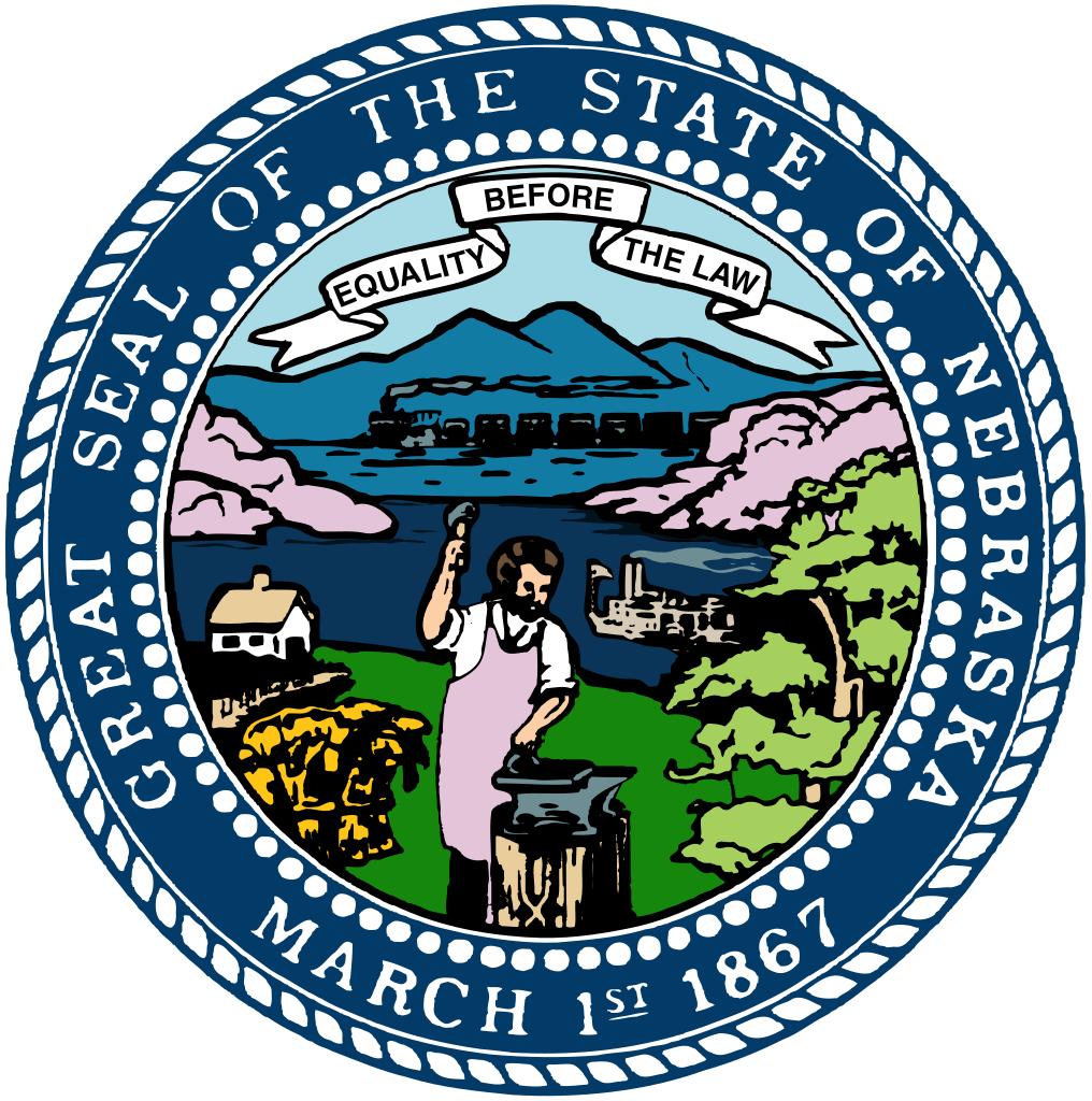 Seal Of Nebraska - Nebraska Seal (1016x1024), Png Download