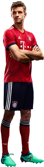 Thomas Müller - James Rodriguez Bayern 2018 (250x560), Png Download