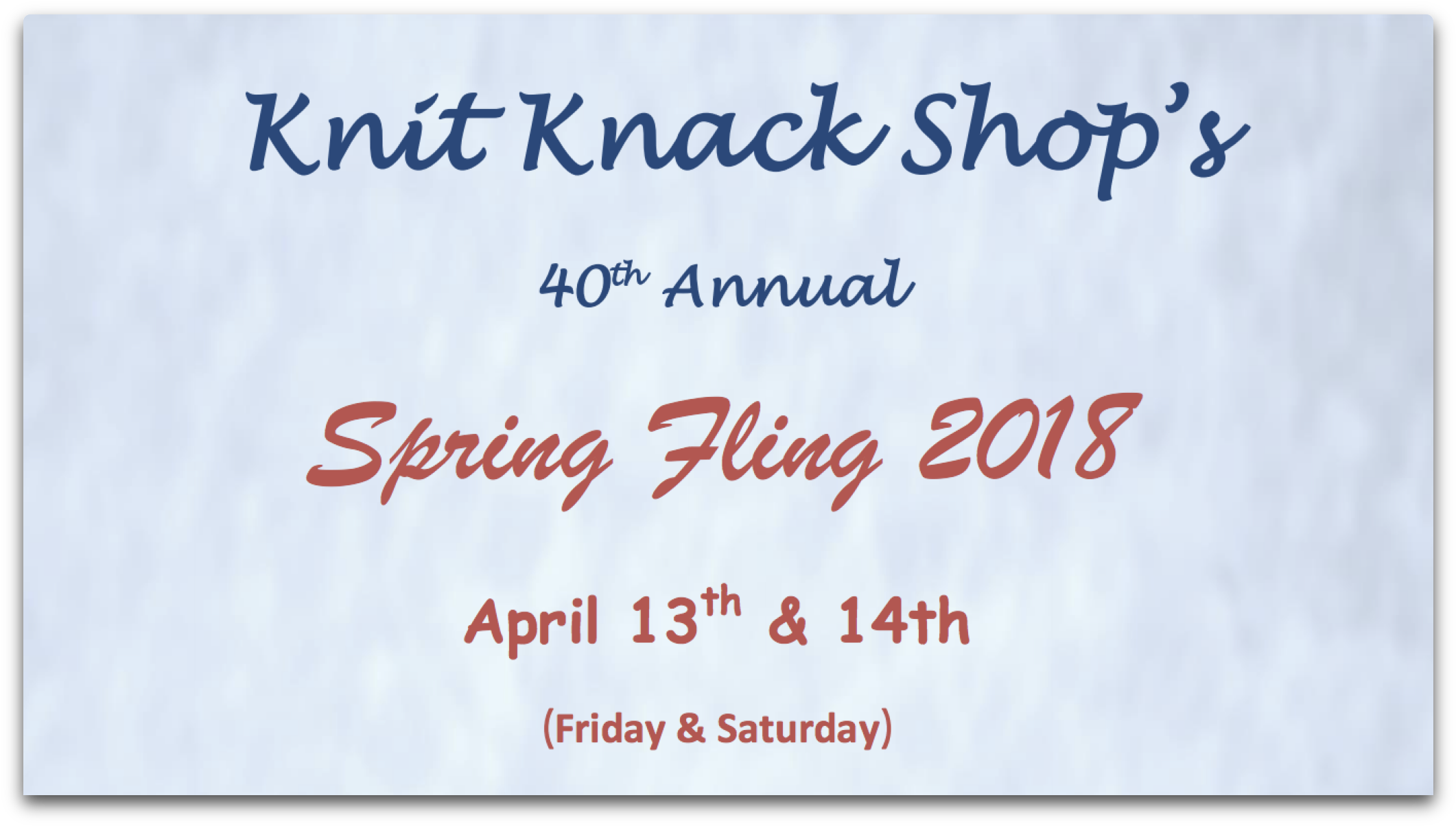 Knick Knack Shop's Spring Fling - Electric Blue (2217x1326), Png Download