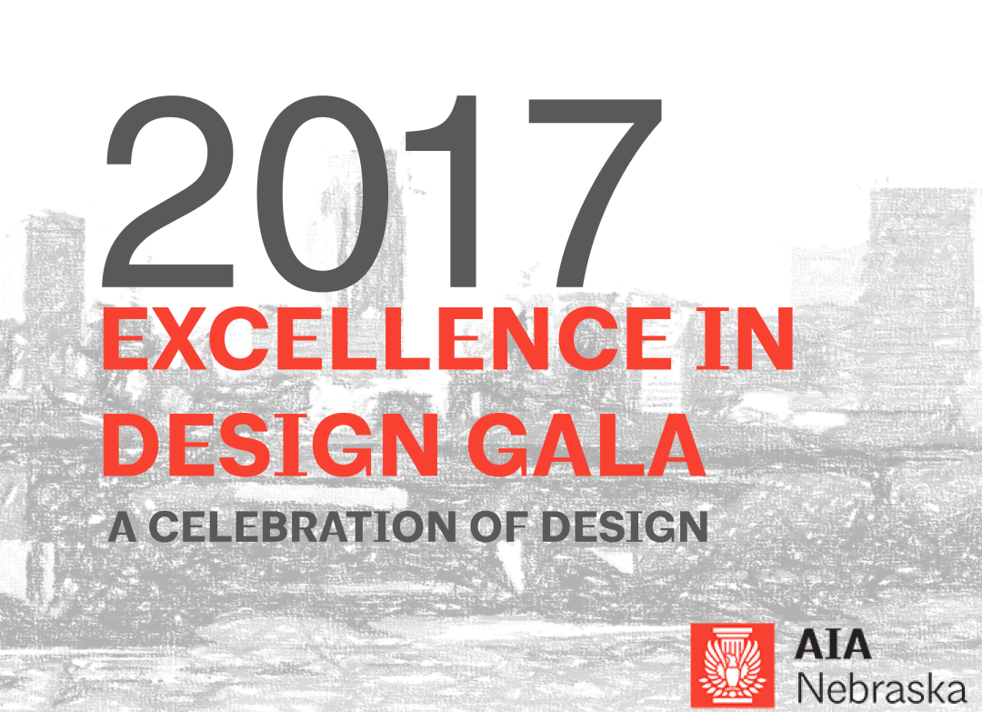 2017 Aia Nebraska Excellence In Design Awards - Black-and-white (1080x783), Png Download