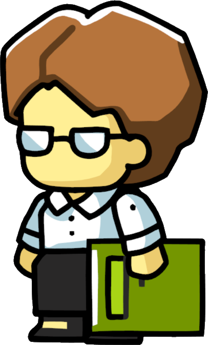Librarian Female - Scribblenauts Librarian (406x673), Png Download