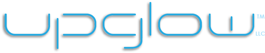 Upglow Blue Text No Gradient Drop Shadow - Electric Blue (930x217), Png Download