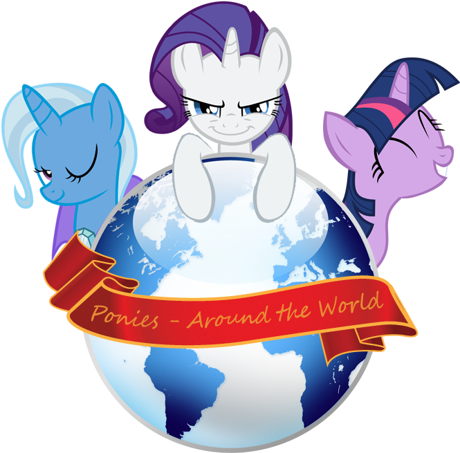 Ponies Around The World - Ponies In The World (700x700), Png Download