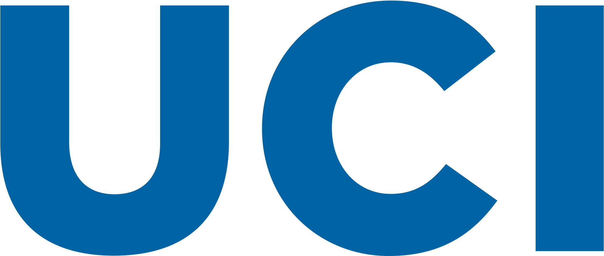 Uci Primary Wordmark, Blue - Uc Irvine Logo Png (799x339), Png Download