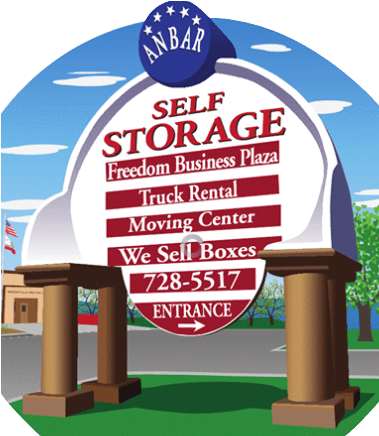 Anbar Self Storage & U-haul - Anbar Self Storage Moving Center (435x435), Png Download