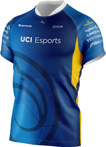 2018 Uci Esports Team Jersey - Uci Esports Arena (536x655), Png Download