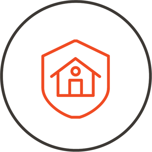 Living Room Of A House With High Ceilings A Piano And - House (500x500), Png Download