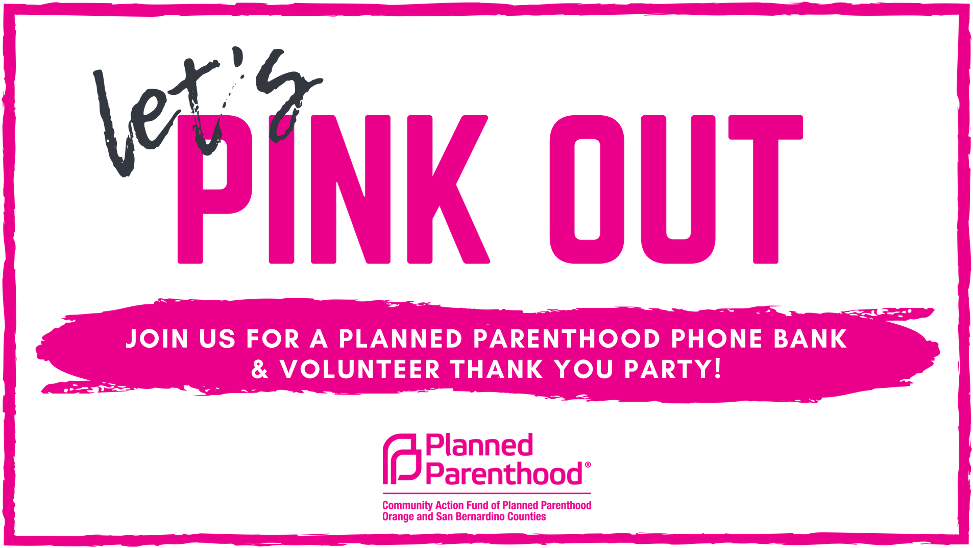 Join Us For A Very Special Day Of - Planned Parenthood (1920x1080), Png Download