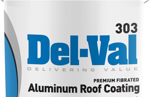 #303 Del-val Premium Fibered Aluminum Roof Coating - Blue Coat (620x320), Png Download