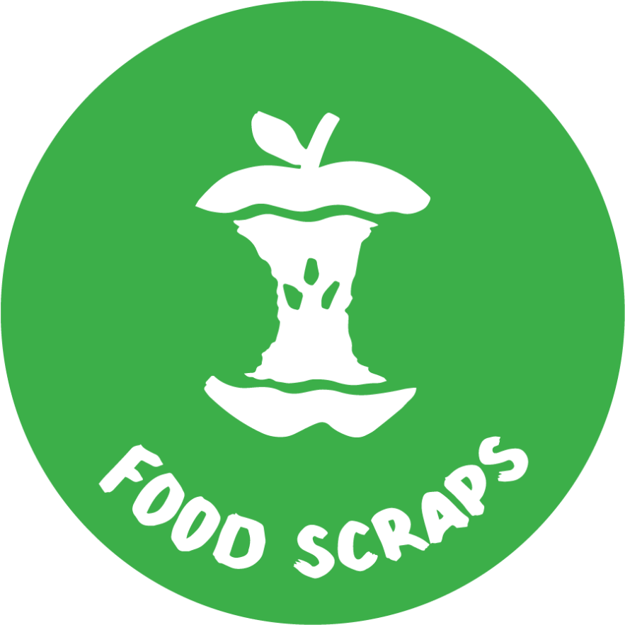 Food Scraps Refuse Bin Label Zero Waste In Landfill - Green Graduation Cap 2018 (1030x1030), Png Download