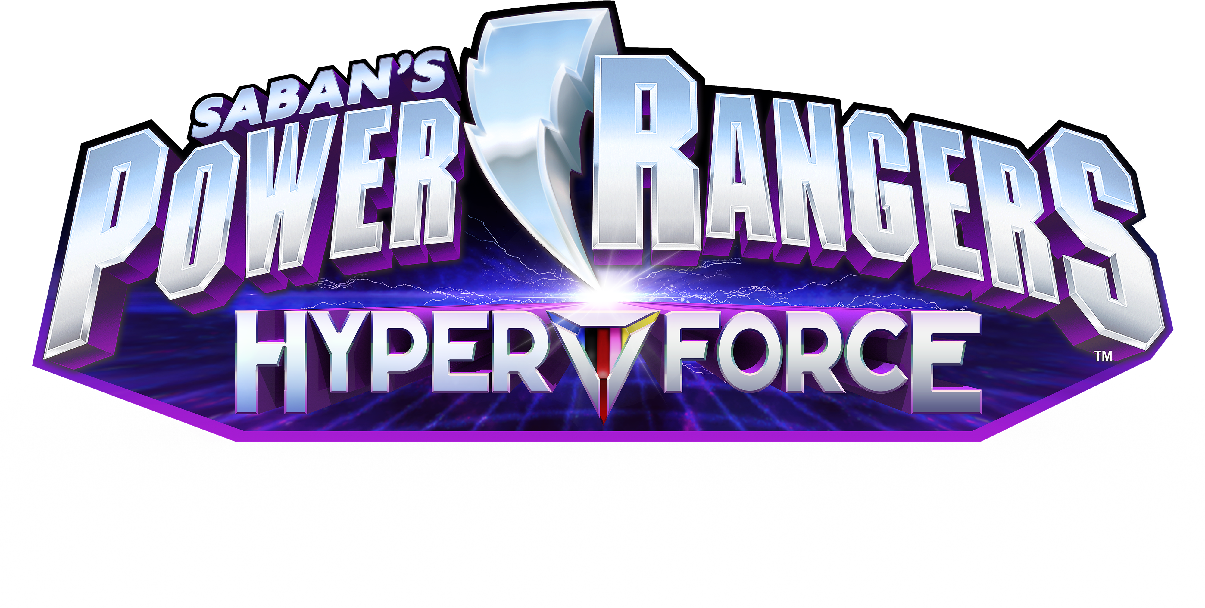 Power Rangers Hyperforce - Power Rangers Super Ninja Steel Logo (4000x2108), Png Download