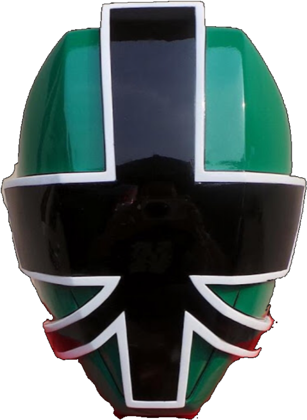 Green Ranger Costume Helmet The Best Helmet Of - Helmet (640x870), Png Download