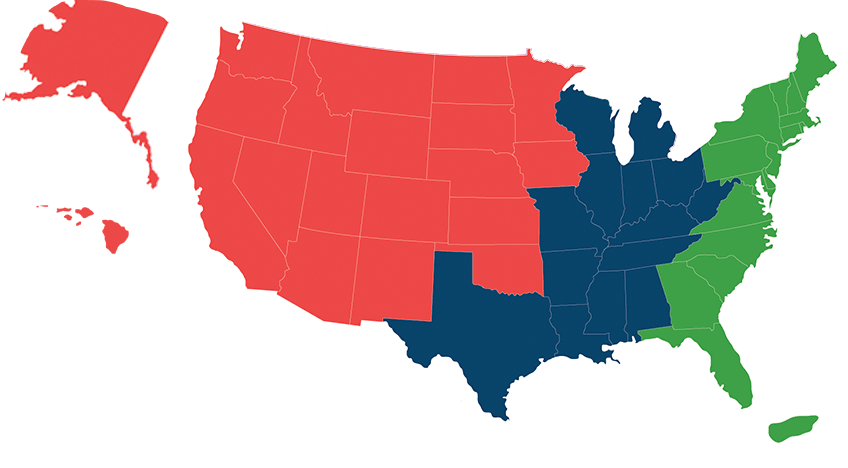 Regional Map For Petsmart Charities - Do Golden Retrievers Live (848x468), Png Download