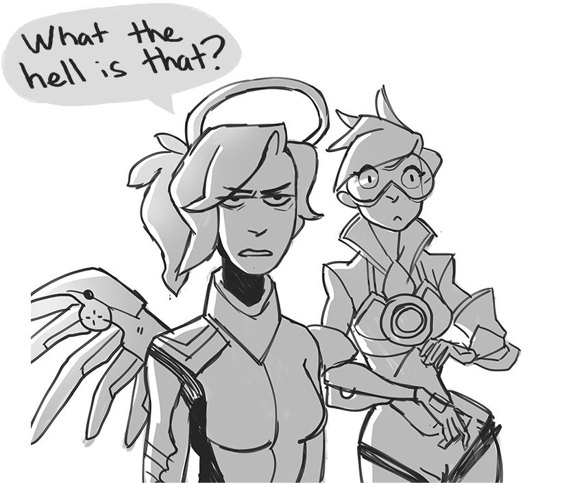 2 - 17 - 2 - 33 - Mercy - - Always Sunny In Overwatch (900x750), Png Download