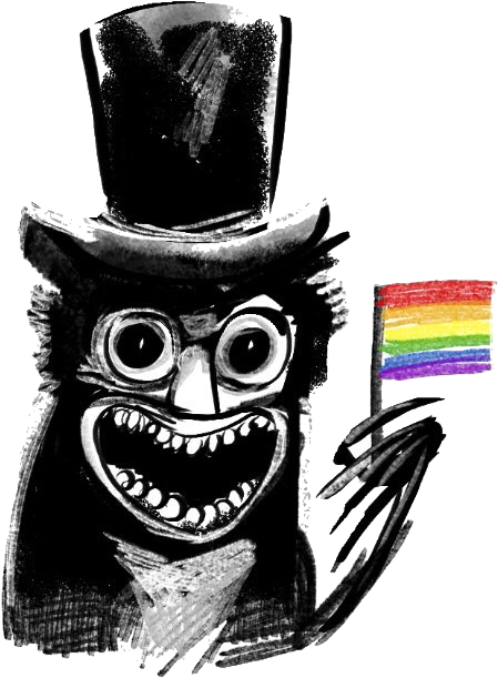 As A Side Note, I Have A Much Longer Post Coming - Babadook Lgbt (577x669), Png Download