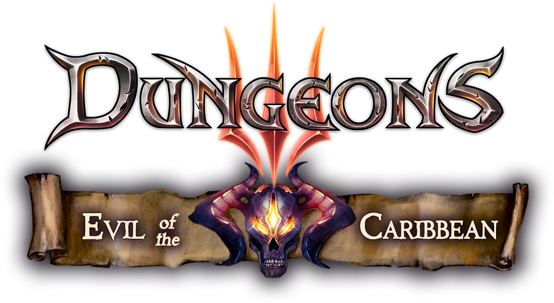 The Absolute Evil Sets Sail In 'evil Of The Caribbean' - Dungeons 3 Lord Of The Kings Logo (1344x756), Png Download